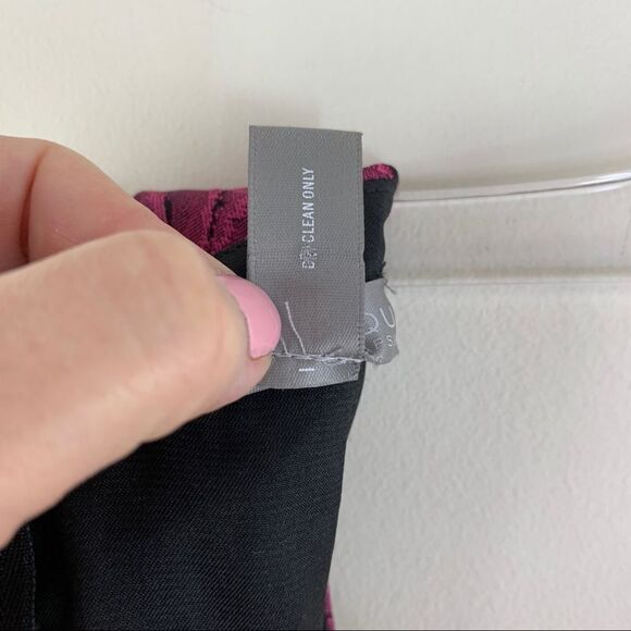 Aqua Brocade‎ Magenta Rose Print Skater Dress EUC Sz XS - Picture 10 of 11